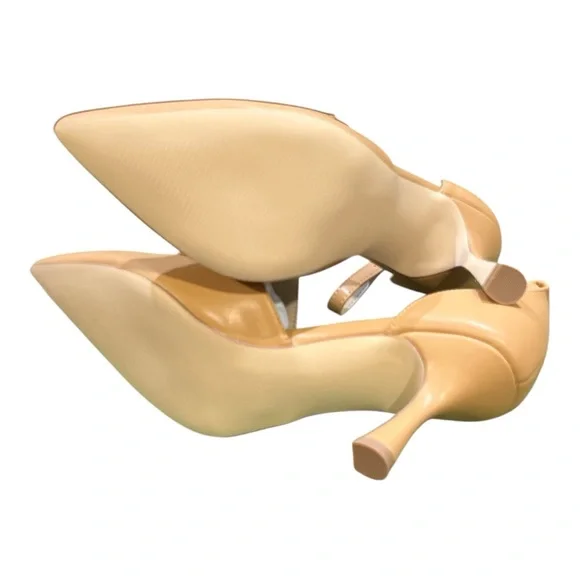 Coutgo Women’s Closed Pointed Toe Heels Ankle Strap Pumps Size 8. New with Box. - Picture 5 of 8